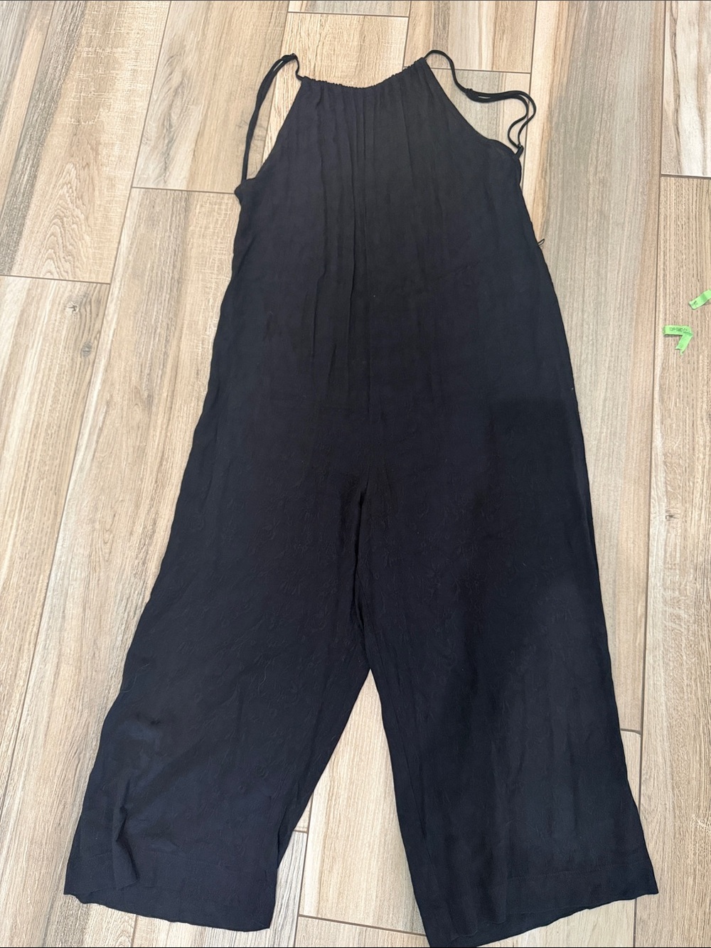 Black Womens Wide-Leg Jumpsuit